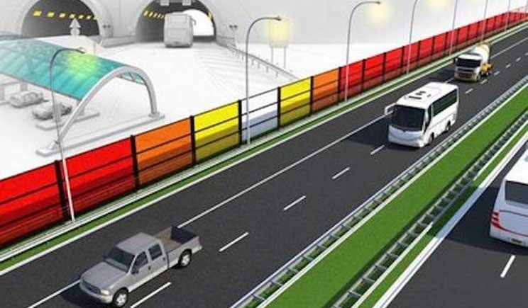 Ideate barriere anti-rumore che producono energia pulita