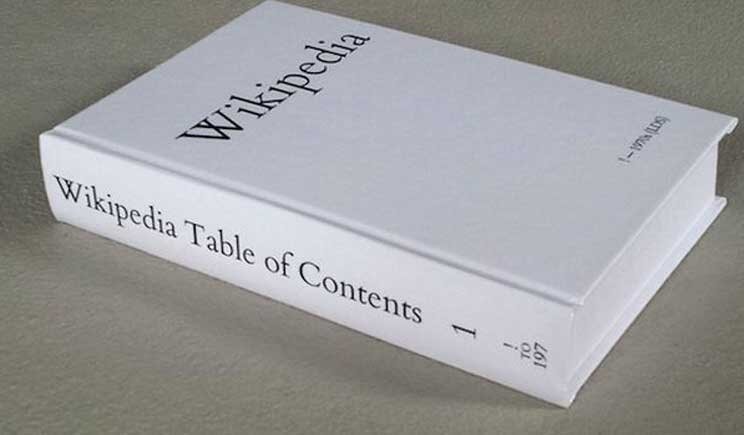Wikipedia si trasferisce su carta (ma solo per scopi artistici)